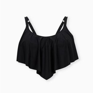 Torrid Black Flounce Bikini Top
